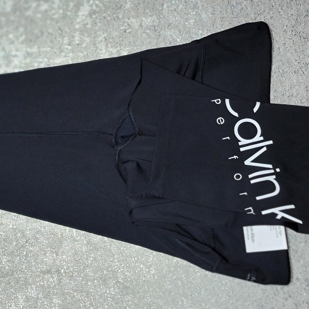 NWT Calvin Klein Women's Performance Black Large Exercise Pants - Picture 7 of 14